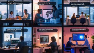 Colaborações empresariais e ambientes de trabalho seguros com VPN