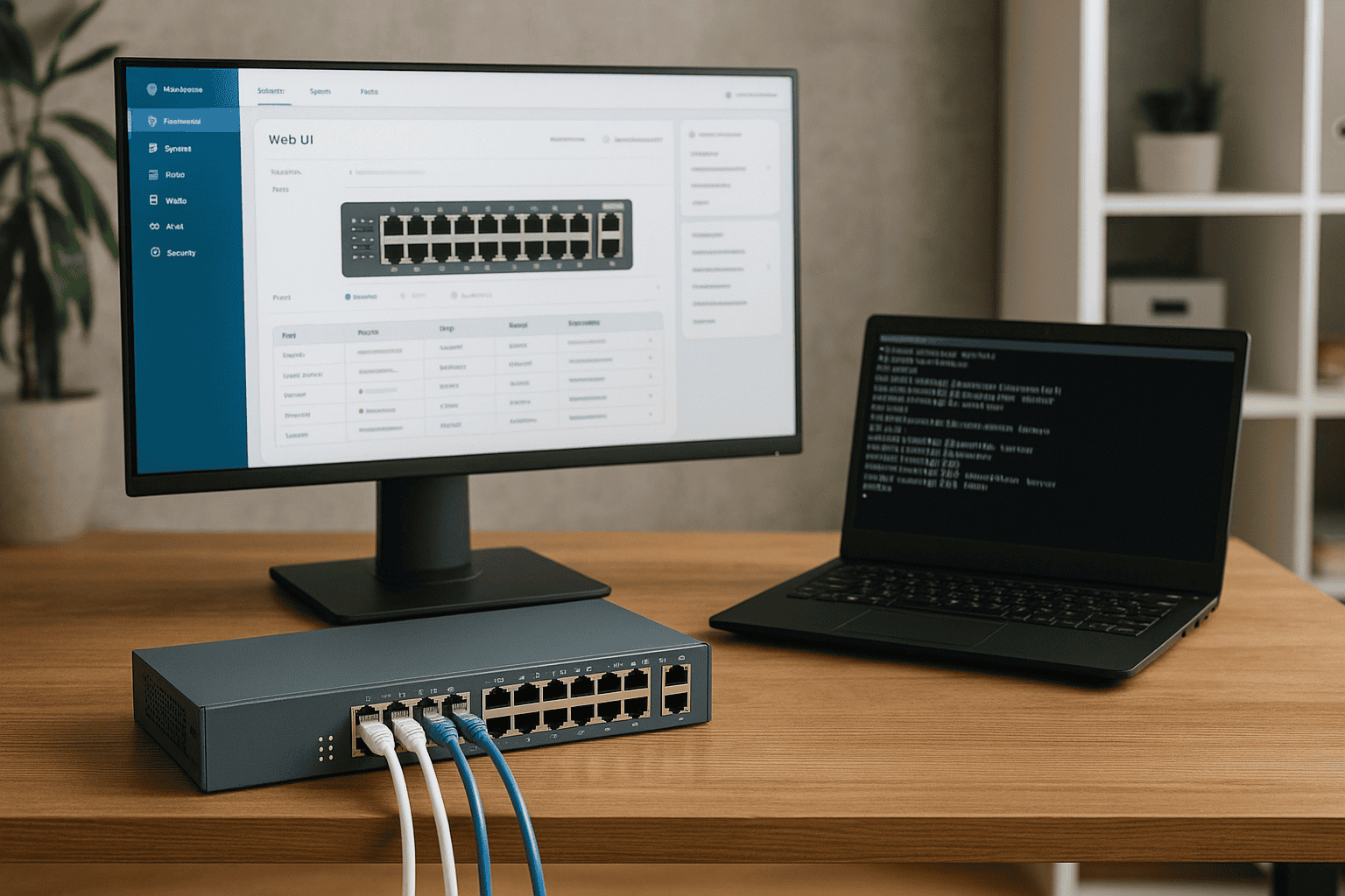 Comparativo: Web UI vs CLI na Administração de Switches